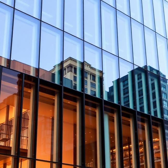 Fasadglas kommersiell byggnad Stockholm